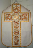 Roman Vestments traditional Benedictus design embroidered